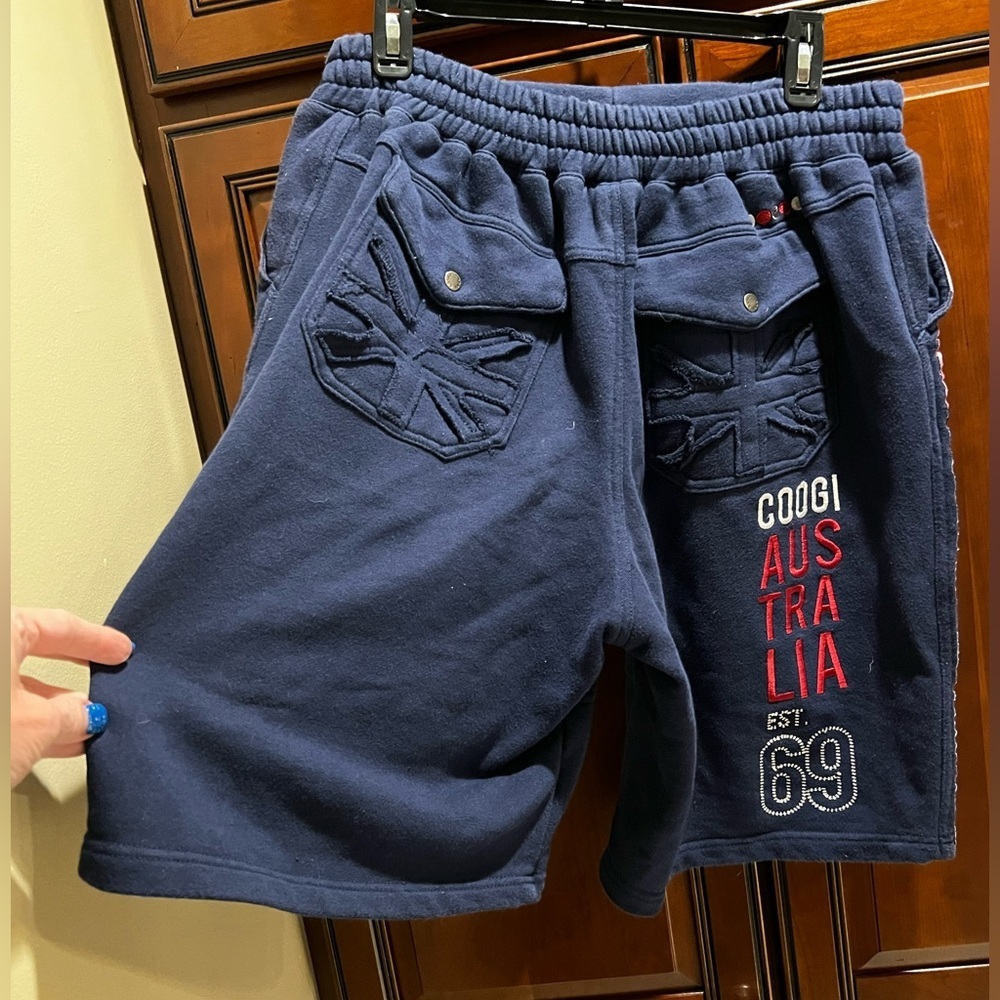Coogi Men’s Navy Blue Fleece Shorts - M - Picture 4 of 10